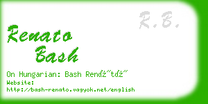 renato bash business card